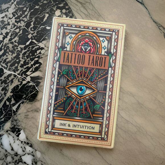New Tattoo Tarot Cards‎ Deck Oracle Witch Wicca Zodiac Divination - Picture 1 of 2